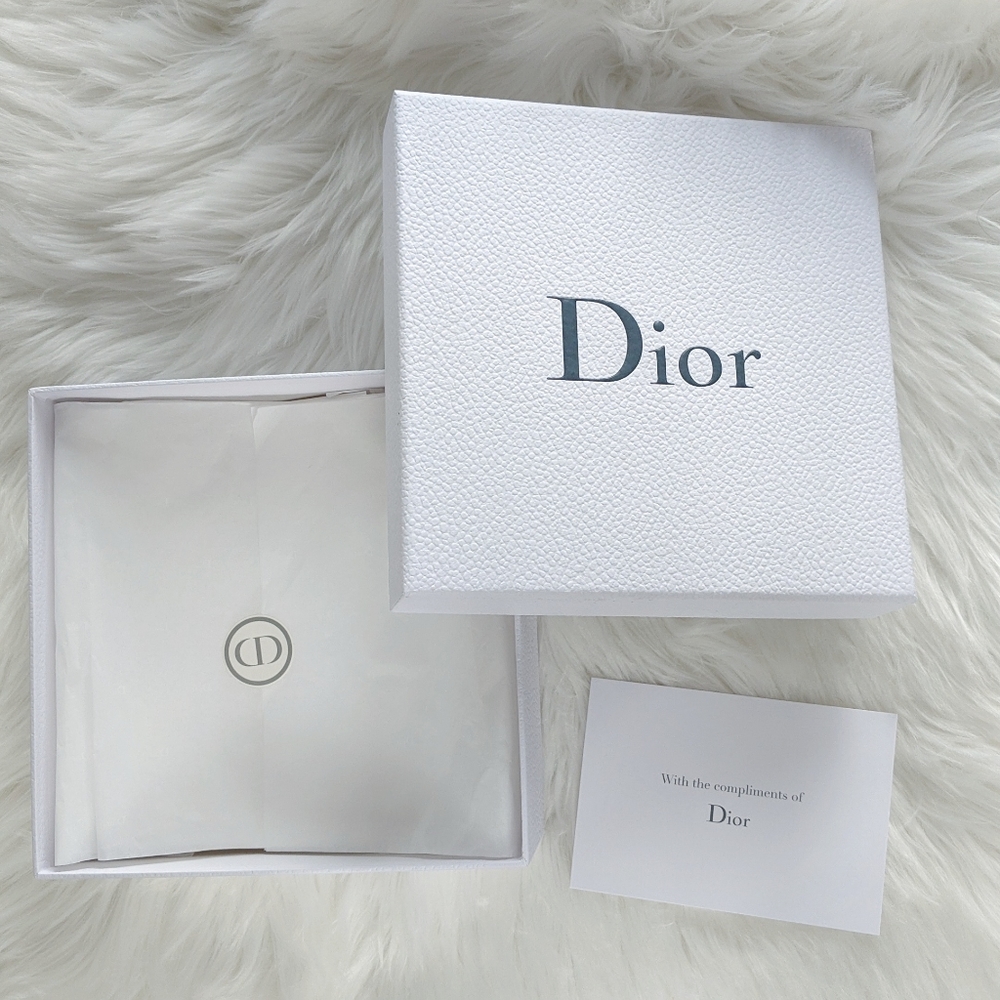 Dior White Medium Gift Box with Tissue Paper